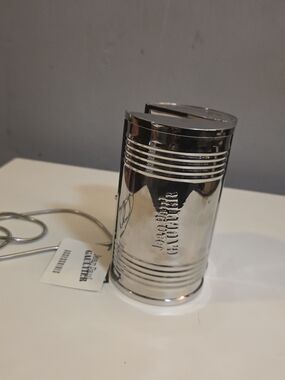 Jean Paul Gaultier Silver Metallic Canister Crossbody